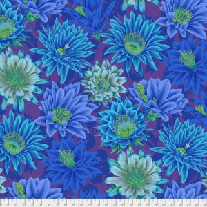 Philip Jacobs Fabric Cactus Flower Blue |