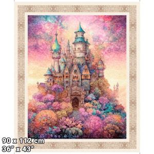 Enchanted fabric, Fairy Tale Castle Panel 36" (92cm) | 