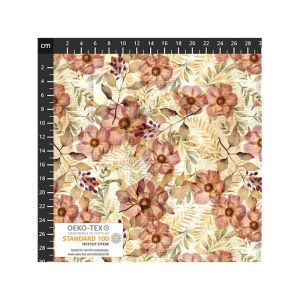 Wistful Blooms fabric: Anemone, Reds | 