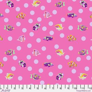 Floral Reef fabric, School Crossing, Delphine | 