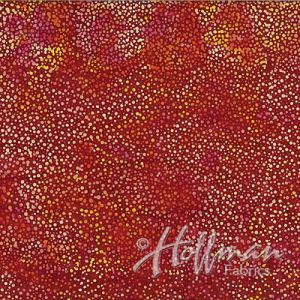 Hoffman Batik fabric: Bali Dots Garnet (per 1/4 metre) |