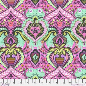 Tula Pink, Prince Charming Deja Vu fabric: Frog Prince, Gumball |