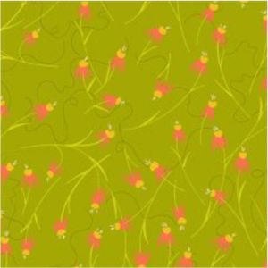 Alison Glass Fabric Coneflowers  Green (per 1/4 metre) | 