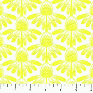 Indelible Soft fabric: Echinacea Yellow, Cheery | 