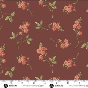 Farmer's Daughter fabric, Cornflower, Scarlet |