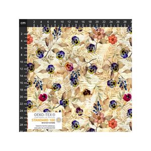 Wistful Blooms fabric: Pansy, Blue | 