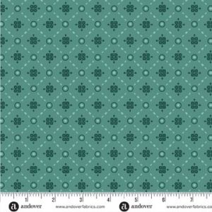 Mystic Meadow fabric, Lattice, Green | 