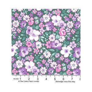 Liberty Heirloom fabric: Hedgerow Bloom, Green | 