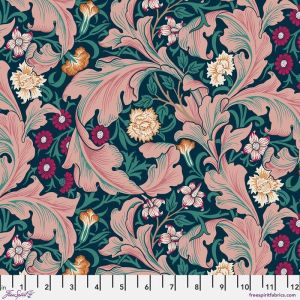 Bedford Park fabric: Leicester, Teal | 