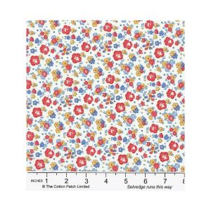 Liberty Riviera Fabric: Seaside Blossom, Red | 