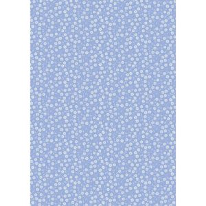 Forever Blooms fabric: Interlaced Blossoms, Blue | 