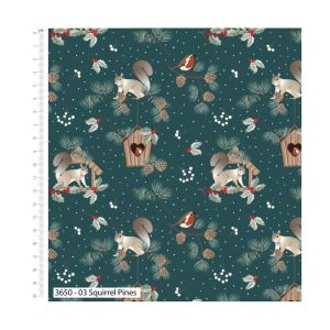 Christmas in the Country fabric: Squirrel Pines | 