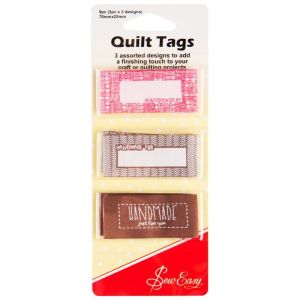 Sew Easy 'Handmade' Quilt Tags/Labels, 9 cs | 
