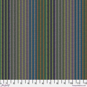 Kaffe Fassett Fabric: Caterpillar Woven Stripe, Dark | 