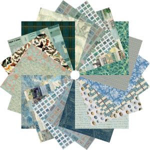 Tim Holtz Eclectic Elements Palette Teal + Blue 10" Patchwork Palette | 