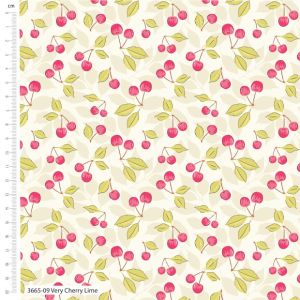 Sweet Blooms fabric: Very Cherry, Lime | 