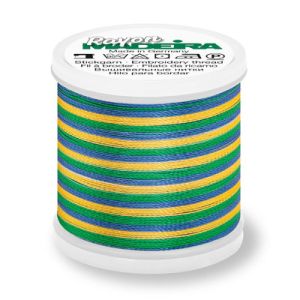 Madeira Embroidery Thread 2146 Multi Colour Green Blue Yellow | 