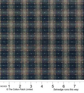 Tochio Yarn-Dyed fabric: Plaids and Points, Storm | 