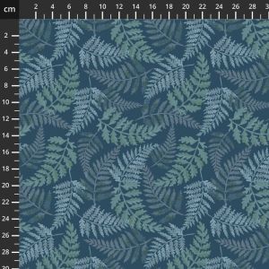 Botanicals fabrics: Flower Shop, Fernery Indigo |
