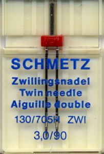 Schmetz Twin Sewing Machine Needles (3.0/90)  1 needle | 