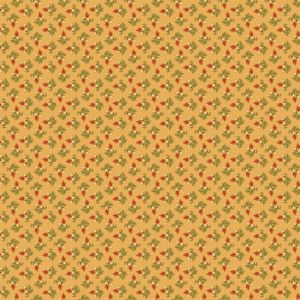 Autumn Woods fabric: Gathered Acorns, Yellow |