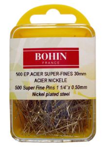 Bohin Hardened And Tempered Super Fine Pin 30 Mm (500) |