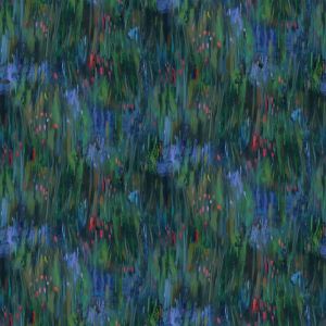 Lotus fabric: Long Brushtrokes, Dark Green | 