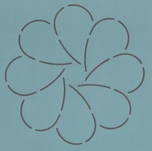 Quilt Stencil 4" Zion #9 |