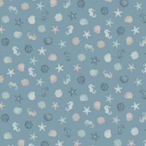 Driftwood fabric, Sealife, Blue | 