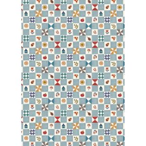 Cosy Home fabric: Little Chequered Cosy Home | 