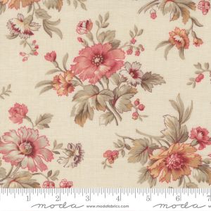Joie De Vivre fabric, Cosmos, Pearl | 