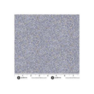 Charmed Fabric, Scroll, Blue |