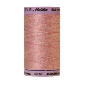 Mettler 50 Variegated Cotton Thread 9837, So Soft Pink | 