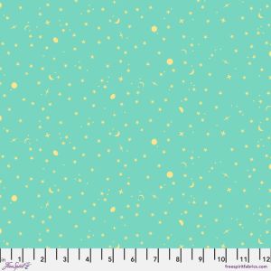 Tula Pink True Colours Fabric: Space Sprinkles, Seaglass | 