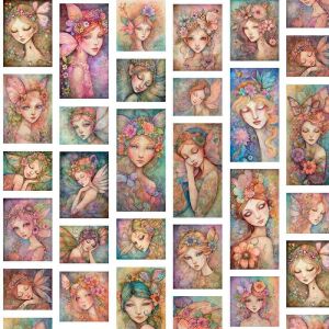 Enchanted fabric, Fairy Portrait Patches | 