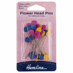 Hemline Flower Head Pins (36 pins) | 