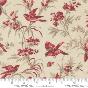 Joie De Vivre fabric, Moineau, Pearl | 