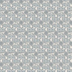 Nouveau fabric: Flower Maze, Cream | 