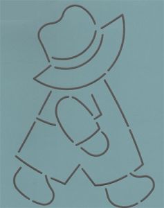 Quilt Stencil 5" Sunbonnet Bill |