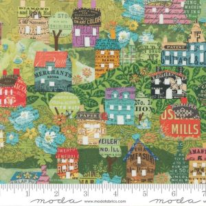 Paper Hamlet fabric, House Hills, Sprout | 