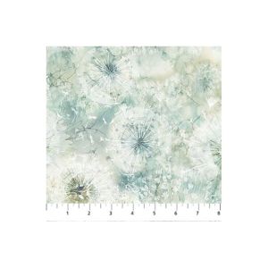 Whisper fabric: Dandelion Clocks, Neutral | 