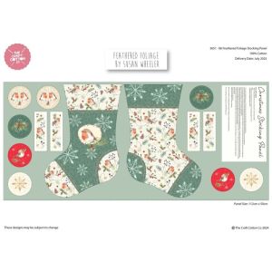 Feathered Foliage fabric: Stocking Panel 50cm | 