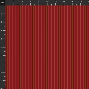 One S1ster Yarn Dyes Fabrics: Batten Board Stripe, Red | 