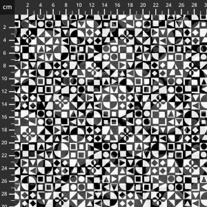 Monochrome fabric: Black and White Musical, Vivo, Monochroma | 