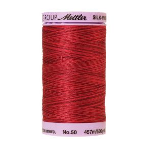 Mettler 50 Variegated Cotton Thread 9845, Midnight Garnet | 