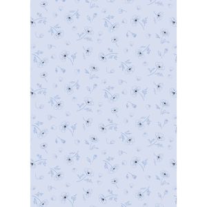 Forever Blooms fabric: Ephemeral Beauty, Pale Blue | 