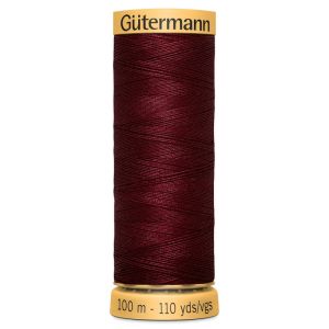 Gutermann Natural Cotton 100m Burgundy Col 2833 |