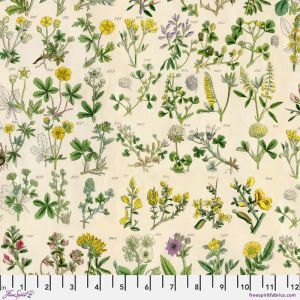 Eclectic Elements Palette fabrics, Yellow Botanical | 