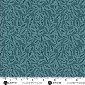 Mystic Meadow fabric, Seed Pods, Aqua | 