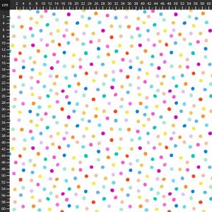 Quilting Coordinates fabric: Dovetail, Pom Poms White Multi | 